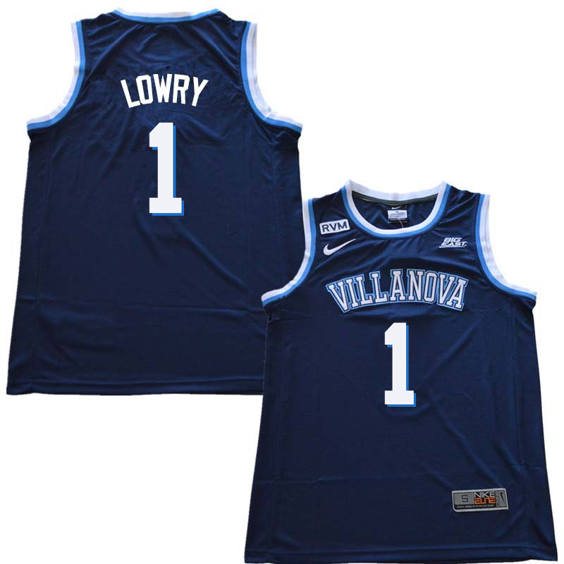 2018 Men #1 Kyle Lowry Willanova Wildcats College Basketball Jerseys Sale-Navy